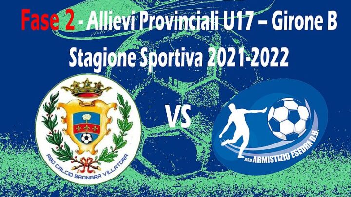 Calcio Armistizio Esedra don Bosco Padova 6^ giornata Allievi Provinciali U17 Fase 2 Girone B SS 2021-2022
